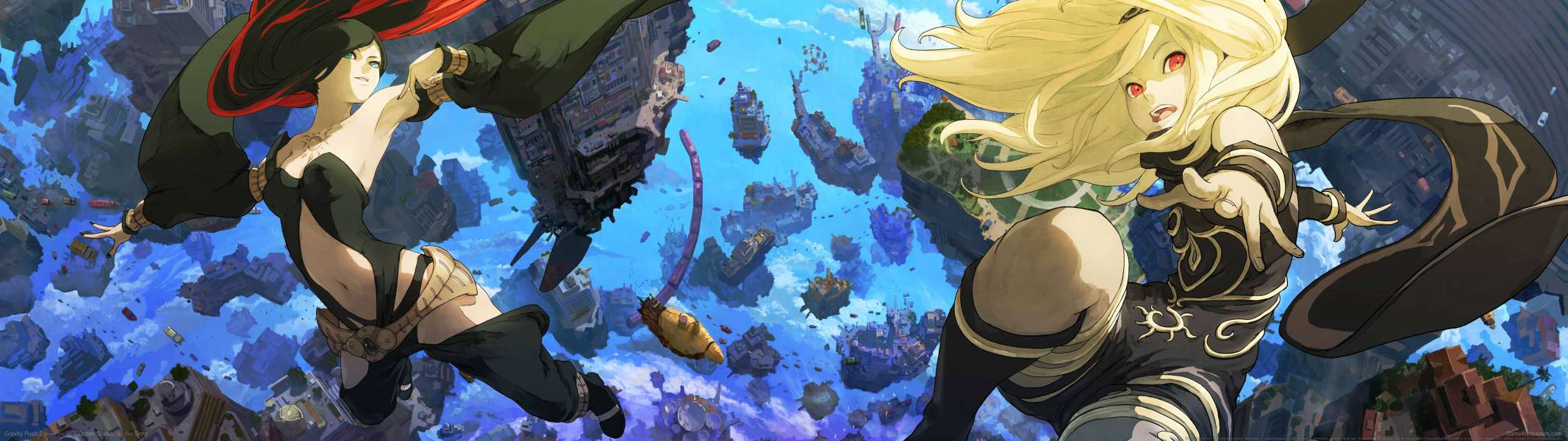 Gravity Rush 2 dual screen fondo de escritorio