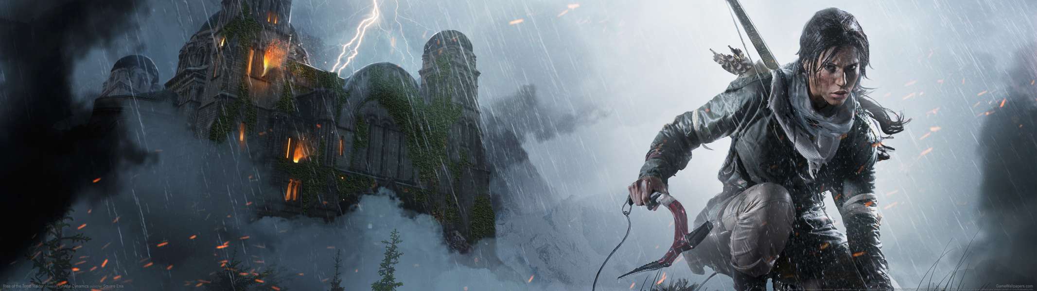 Rise of the Tomb Raider dual screen fondo de escritorio