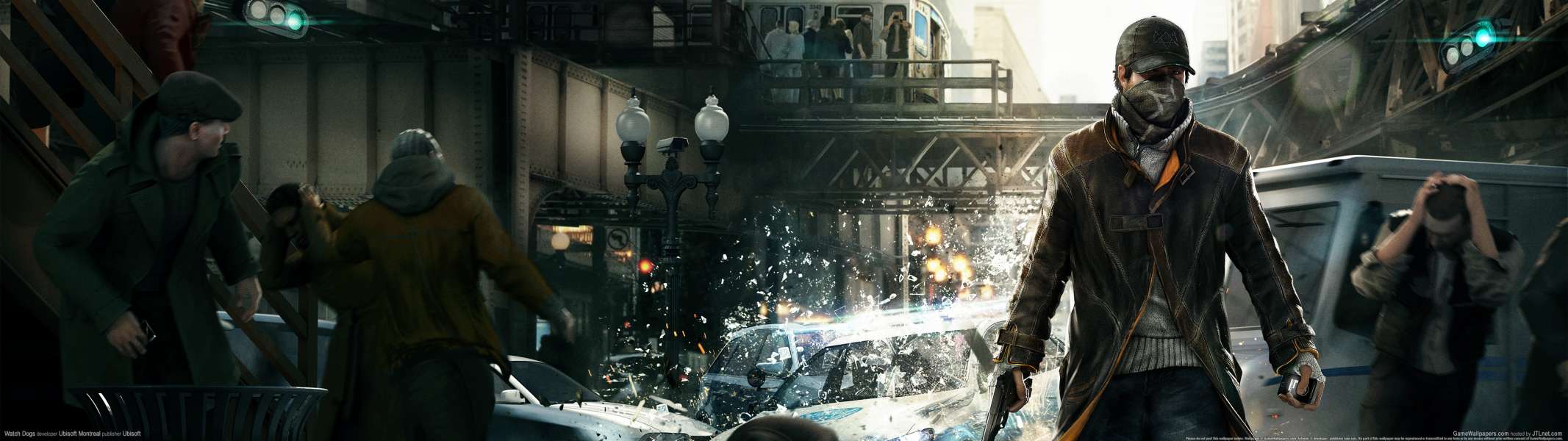 Watch Dogs dual screen fondo de escritorio