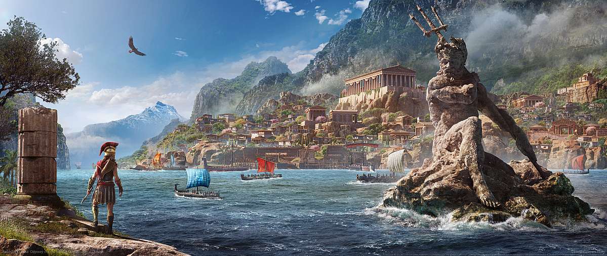 Assassin's Creed: Odyssey ultrawide fondo de escritorio 02