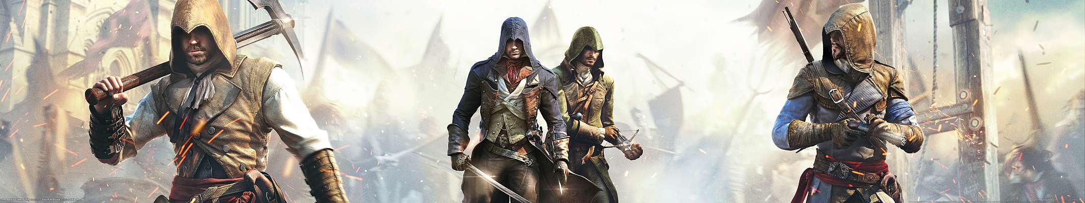 Assassin's Creed: Unity triple screen fondo de escritorio