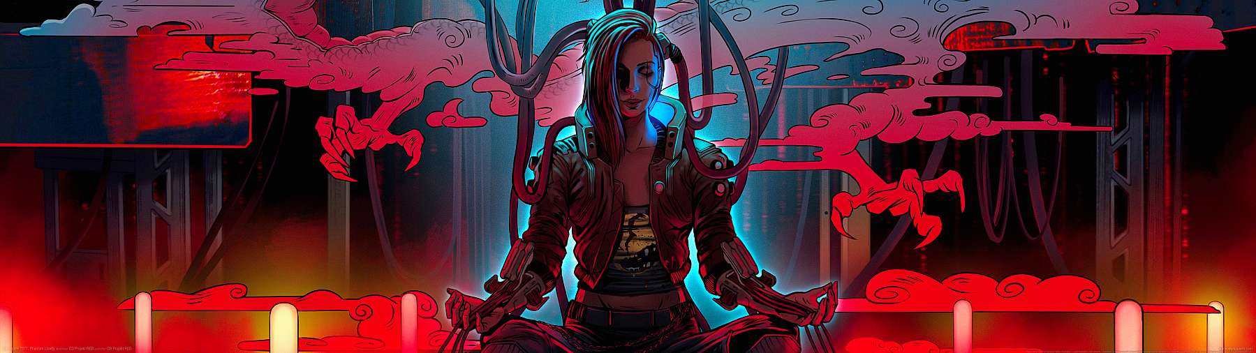 Cyberpunk 2077: Phantom Liberty superwide fondo de escritorio 02