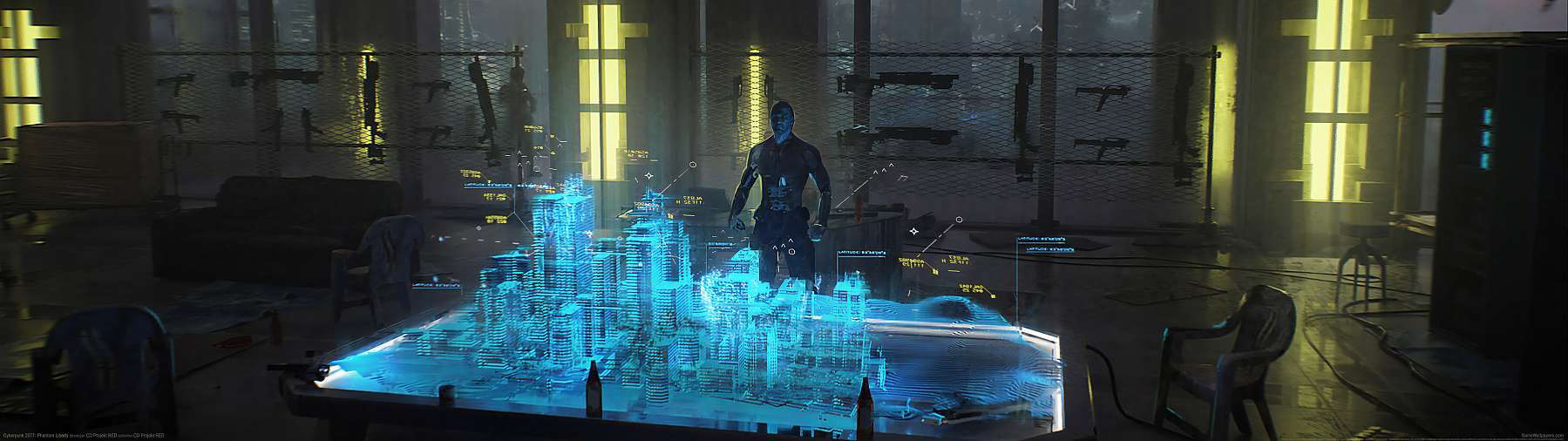 Cyberpunk 2077: Phantom Liberty superwide fondo de escritorio 07