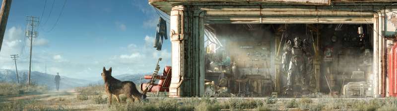 Fallout 4 dual screen fondo de escritorio