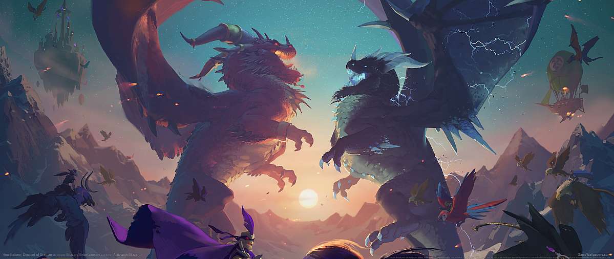 Hearthstone: Descent of Dragons ultrawide fondo de escritorio 01
