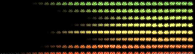 Space Invaders Extreme dual screen fondo de escritorio