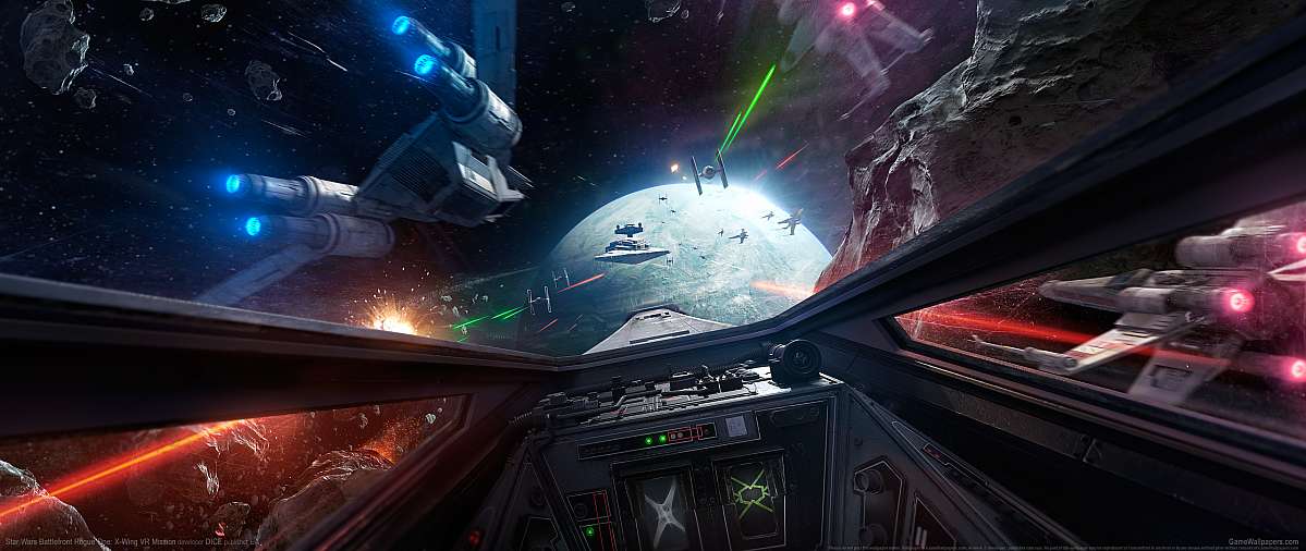 Star Wars Battlefront Rogue One: X-Wing VR Mission ultrawide fondo de escritorio 01