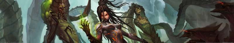 StarCraft 2: Heart of the Swarm triple screen fondo de escritorio