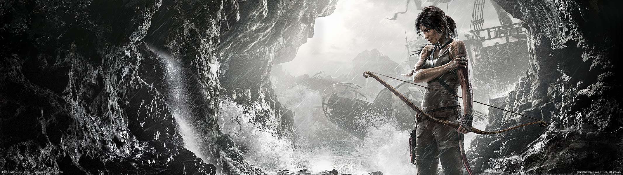Tomb Raider dual screen fondo de escritorio