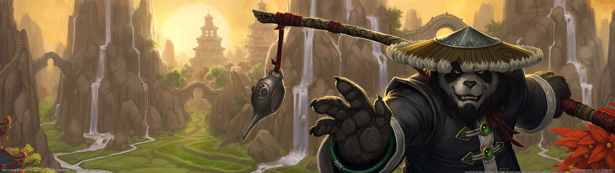 World of Warcraft: Mists of Pandaria dual screen fondo de escritorio
